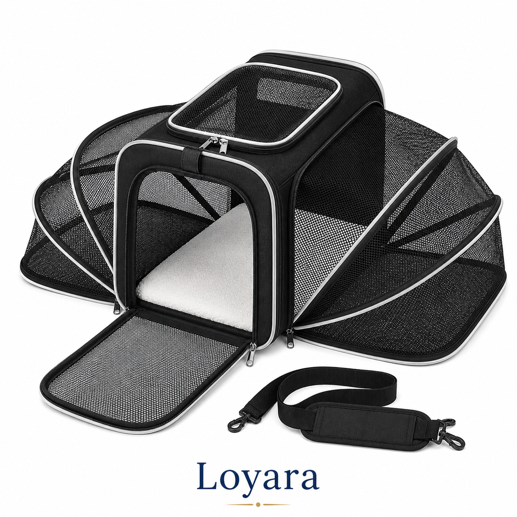 Sac de Transport Pliable pour Chien & Chat — Voyages Sereins