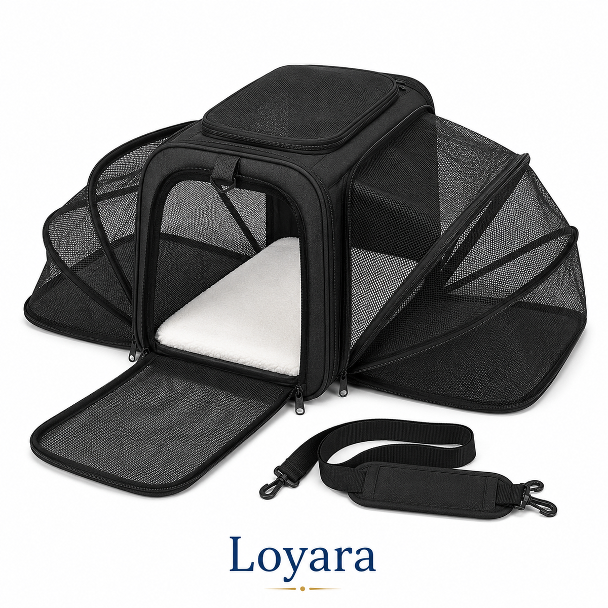 Sac de Transport Pliable pour Chien & Chat — Voyages Sereins